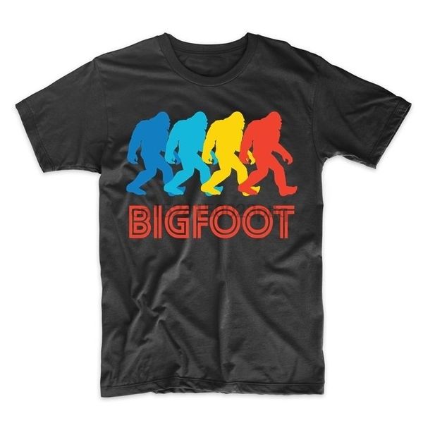 

bigfoot silhouette retro pop art sasquatch graphic t-shirt