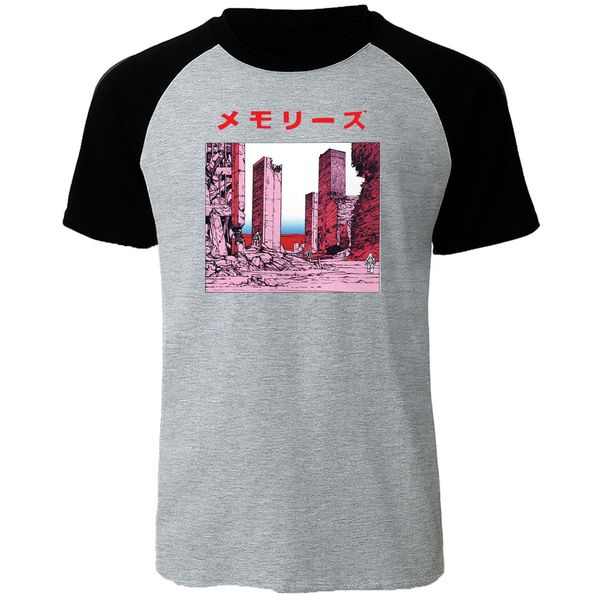 

memories japan anime tee cotton raglan short sleeve men's t-shirt 2019 summer brand men t shirt harajuku streetwear tshirt