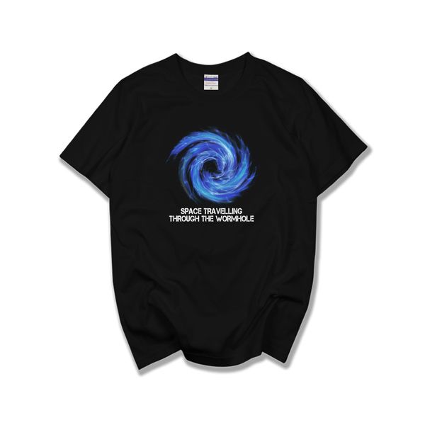 

через червоточины моган freeman короткий рукав рубашки вселенские футболки пространство путешествия startrek топ 100% хлопок