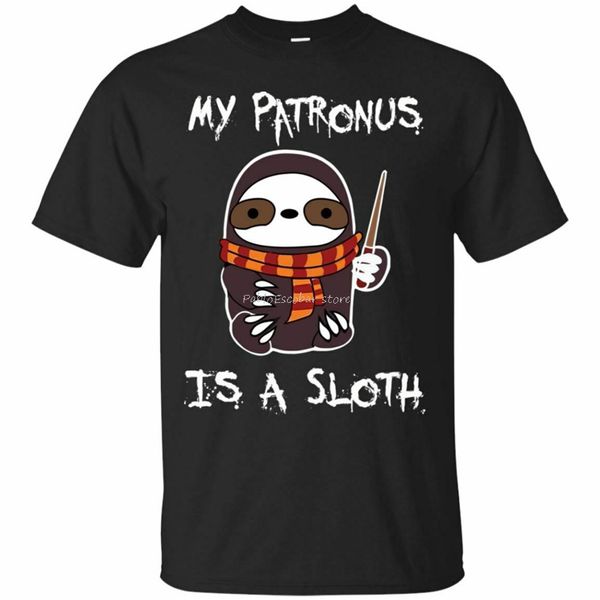 

men cotton t-shirt my patronus is a sloth t-shirt for men, women and kids black navy t-shirt s-4xl festive tee shirt