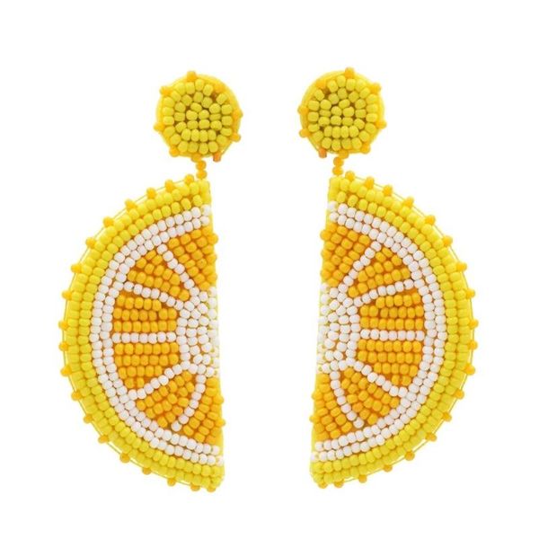 

dangle & chandelier handmade resin beads fruit big drop earrings cute for bohemian korean fashion women girls summer beach party jewelry, Silver