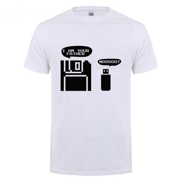 

usb floppy disk i am ваш отец t-shirt забавный подарок на день рождения для мужчин вскользь хлопка с коротким рукавом o шеи юмор компьютерны