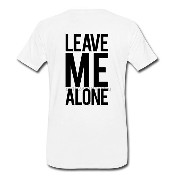 

рубашки trend одежда crew neck leave me alone цитата с коротким рукавом офиса мужские tee