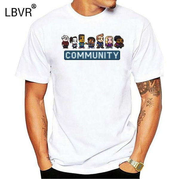 

fashion community 8 bit t-shirt printed t shirt short sleeve t-shirt