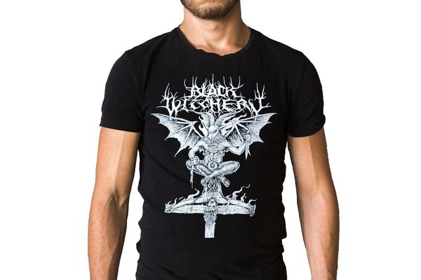 

black witchery desecration of the holy kingdom 2001 album cover t-shirt