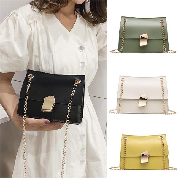 

bags for women 2020 luxury designer women joker casual wild business one shoulder slung fashion chain small square bag 50