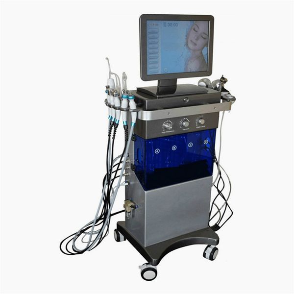 

9 in 1 hydrafacial oxygen spray gun aqua peeling diamond microdermabrasion skin care rejuvenation facial beauty machine for sap equipment