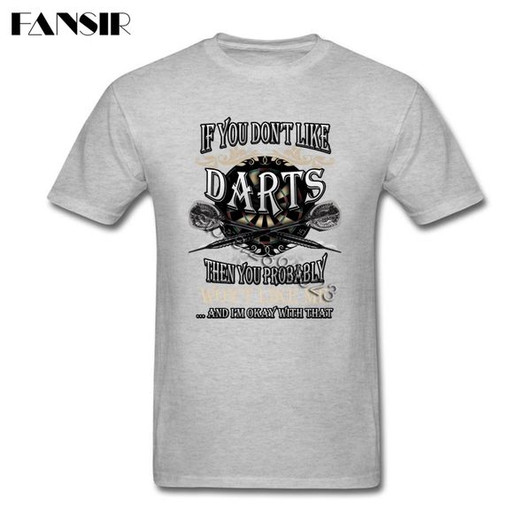

men t-shirt popular white short sleeve custom tshirts men man's if you don't like darts team summer tees