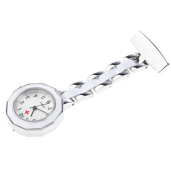 

vintage nurses lady girl doctor quartz pocket watch collar pin fob watch, Slivery;black