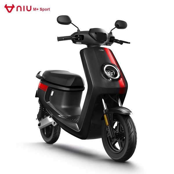 

niu electric scooter m + sport electric bike 48v31-42ah lithium battery 800-1200wengine smart scooter e-bike range120-150km, Silver;blue