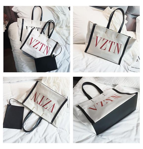 

large capacity women canvas handbag luxury designer shoulder bag ladies casual totes leather messenger bags fast shipping