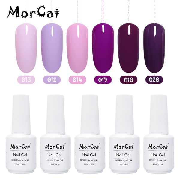 

nail gel morcat polish purple color series lacquer uv varnish art design vernis semi permanent, Red;pink
