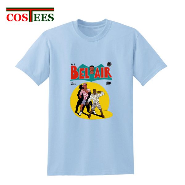 

great tv show bel air t shirts men casual fresh prince t-shirt hombre fitness crossfit o-neck short sleeve cotton hip hop tshirt
