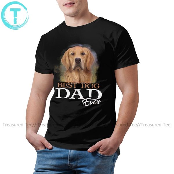 

golden retriever dog t shirt mens dog dad ever golden retriever t-shirt streetwear print tee shirt cotton tshirt