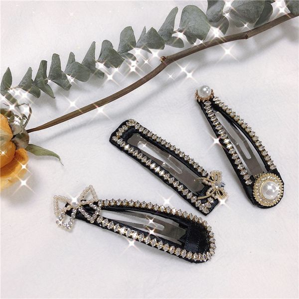 

hair accessories glittering rhinestone pearls hairpins headwear for women girls fashion clips barrette tools ornaments