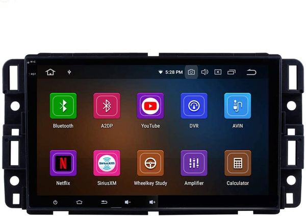 

android 10 car gps navigation system for gmc yukon 2007-2011 car radio with 8 inch hd touchscreen music bluetooth wifi