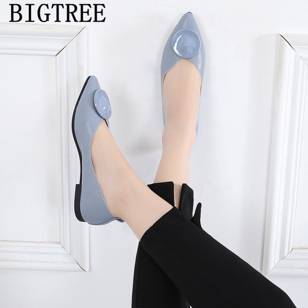 

korean style women creepers ladies loafers pointed toe flats harajuku shoes comfort shoes for women leather slip on, Black