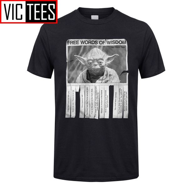 

men yoda t shirt 2020 fashion movie funny casual tshirts big size group tee shirts 100% cotton tee shirt for men