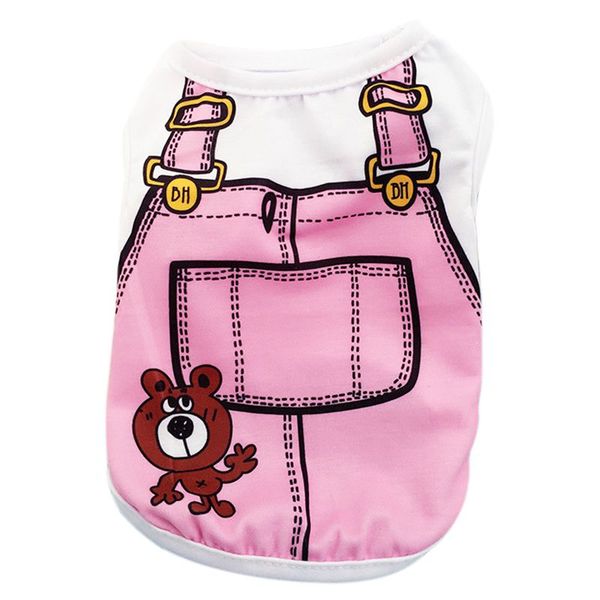 

dog apparel code summer coat cotton fake belt shirt vest clothes fashion pet t