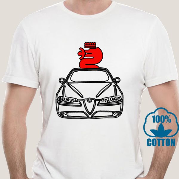 

3901a t shirt t-shirt alfa 156 romeo italy brand clothing tee shirt