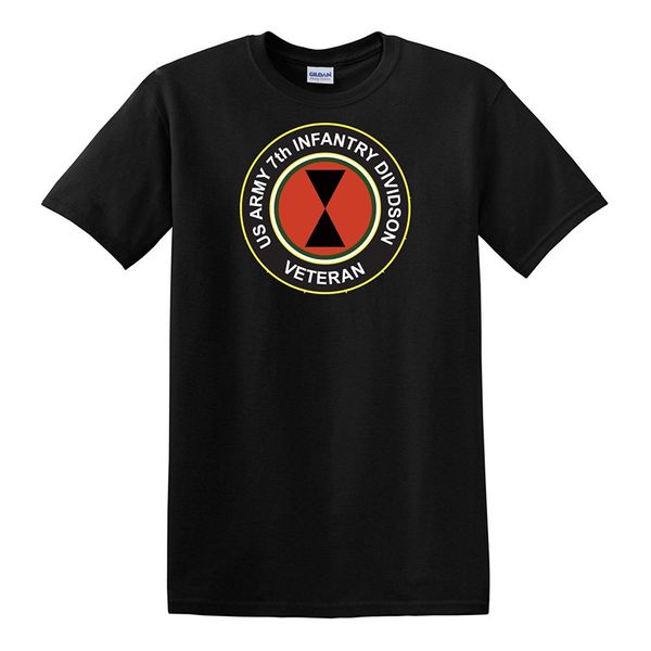 

2019 fashion men's 7th us army infantry division veteran t-shirt tee shirt