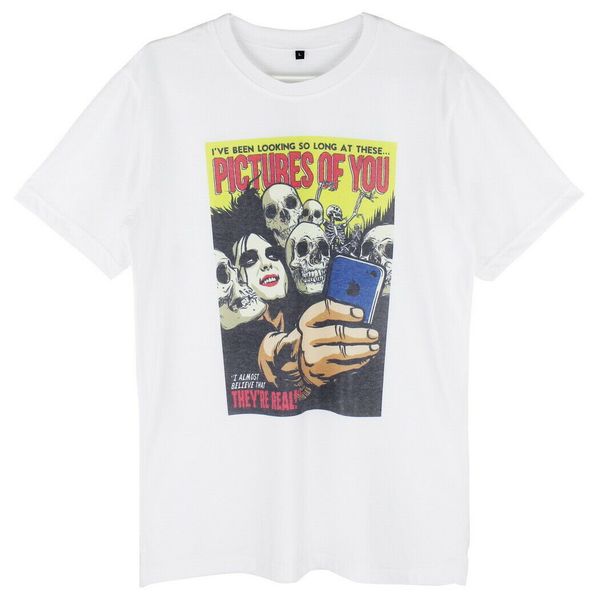 

the cure pictures of you punk rock music summer casual >c165 men white t-shirt summer short sleeves cotton