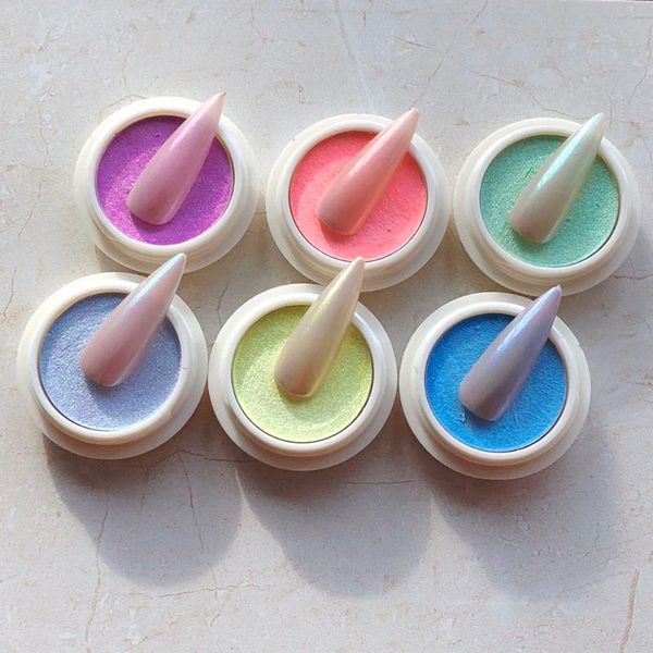 

nail glitter 1 box mirror aurora solid powder laser ice transparent nude effect gel polish dust art chrome pigment ft#78, Silver;gold