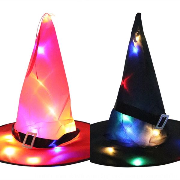 

halloween glowing ball luminous belt glow party decorations strap cap led glowing witch hat witch hat iy5a4