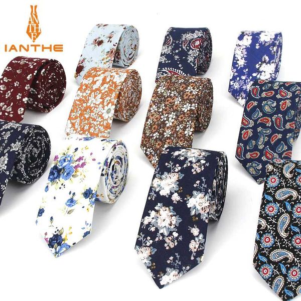

2020 cotton men's colourful paisley print neck ties for men necktie narrow slim skinny cravate narrow thick neckties corbatas, Blue;purple