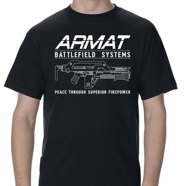 

2019 fashion armat systems m41a pulse rifle logo t-shirt tee shirt