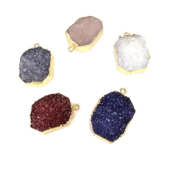 

природные прямоугольная octagon золото plateds агаты подвеска для изготовления ювелирных изделий ожерелье аксессуары подарок для женщин разм, Bronze;silver