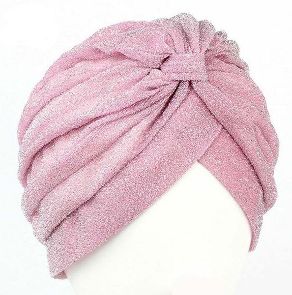 

new arrival women hats shining turban dome cap head wrap hair loss cancer headwrap muslim hats chemotherapy alopecia caps, Blue;gray