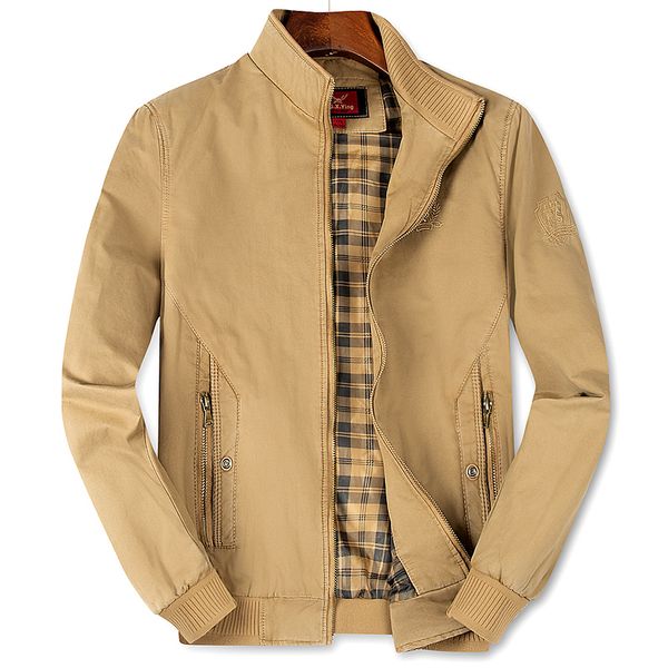

jacket hip hop jacket streetwear mens coats and jackets polyester vintage windbreaker standard zipper rib sleeve, Black;brown