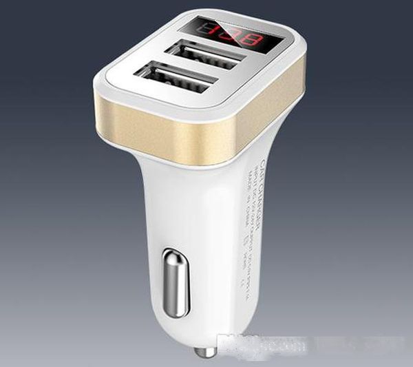 

on-board charger mobile phone fast charging multi-functional vehicle usb interface automotive conversion plug universal car charging golden