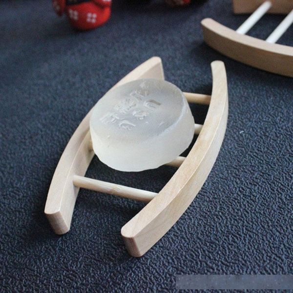 

new japanese style natural wooden soap dishes tray holder storage box bath shower plate case bathroom tools