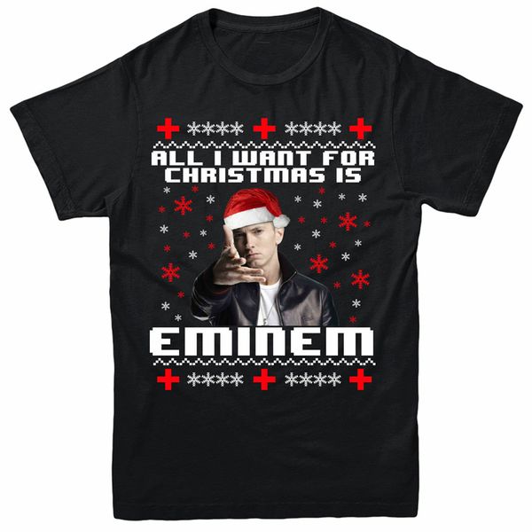 

ali i want for christmas t-shirt eminem xmas gift & kids tee festive tee shirt