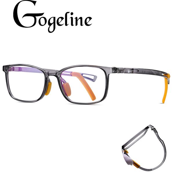 

tr90 anti blue light kids square glasses frame boys girls ultralight optical sepectacles for children computer eyeglasses, White;black