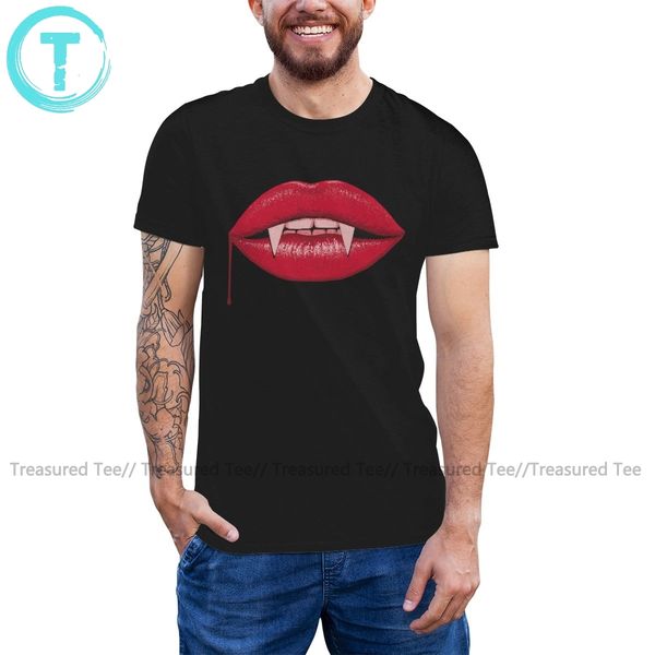 

вампир футболка vampire губы футболка с коротким рукавом 100 хлопок tee shirt плюс размер печатных mens cute tshirt