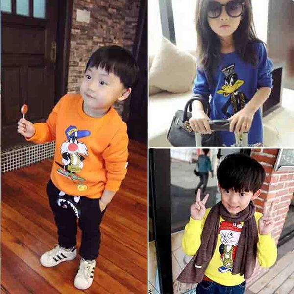 

childrenembroidered cartoon fall/winter new fashion all-match bottoming and sweateriychazl0t22y, Blue
