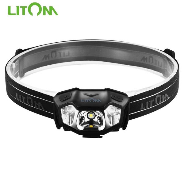 

litom hm193 led headlamp super bright rechargeable led headlamp ipx6 waterproof lights with 6 lighting modes night