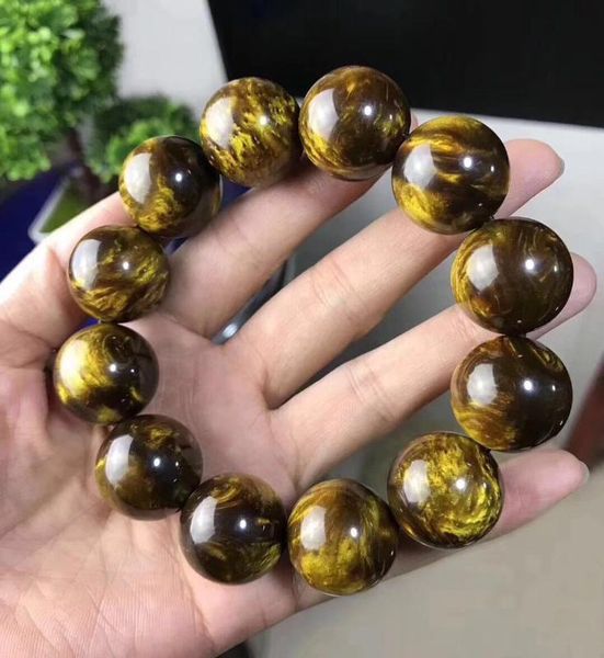 

золотой hailiu ручной струнные 20 бутик бисера браслеты для мужчин и женщин 108 золотых браслетов hailiuwen для игры, Black