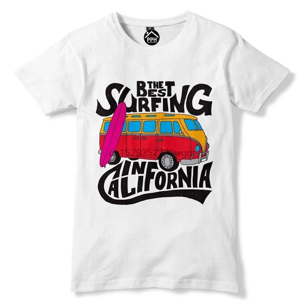 

the surfing california cali tshirt surf mens vintage campervan t shirt 126