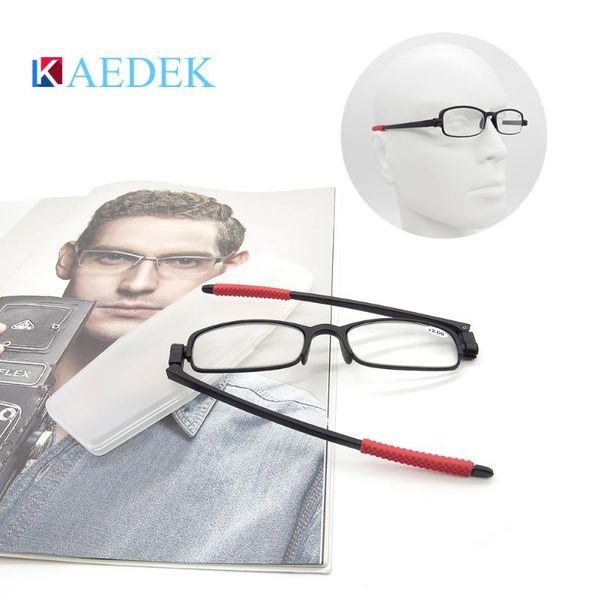 

sunglasses kaedek 2021 reading glasses men women clear lens elastic computer folding eyeglasses for sight 360 degree rotating, White;black