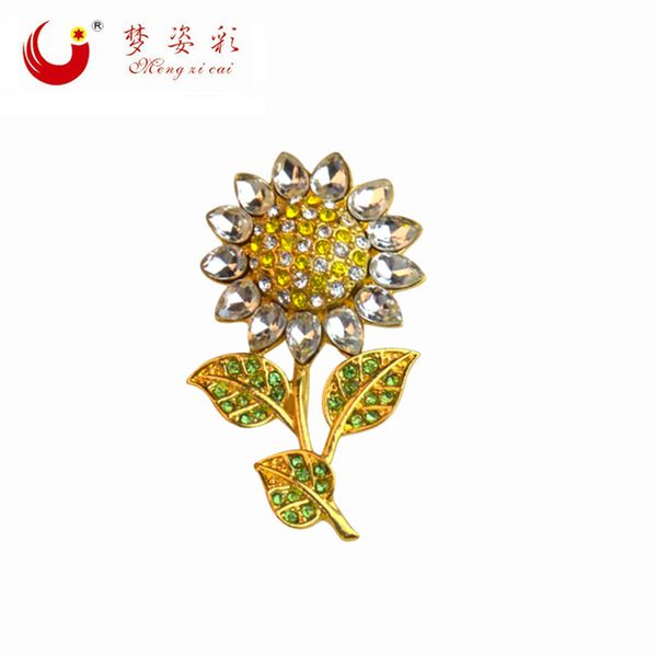 

pins, brooches mzc fashion design personality sunflower for women bouquet wedding pins brosh brosche vintage cordao de ouro, Gray