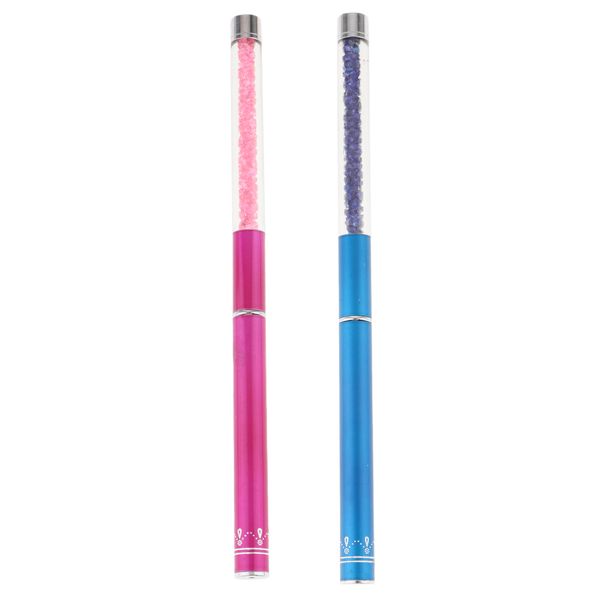 

2pcs mermaid tail tips uv gel polish nail art drawing painting pen brush
