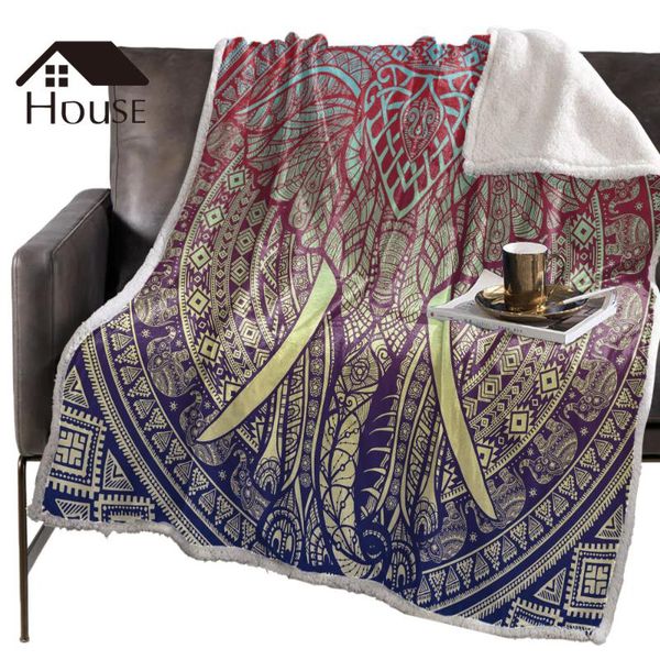 

bighouses throw blanket mandala datura elephantblankets fleece blankets winter blanket personalized blankets bedclothes