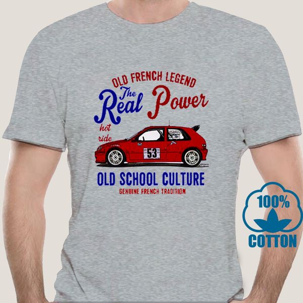 

0672d vintage french car citroen - new cotton t-shirt summer short sleeves fashion t shirt hipster