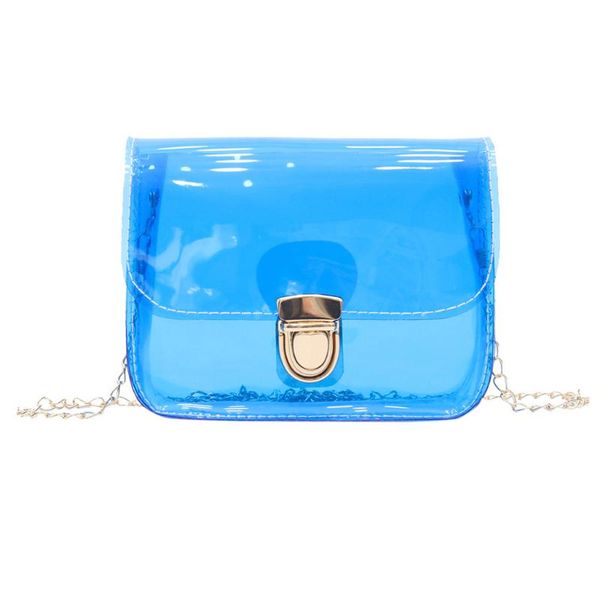 

new elegant shoulder bag women wild simple messenger bag for girls fashion transparent shoulder jelly solid color handbag k625