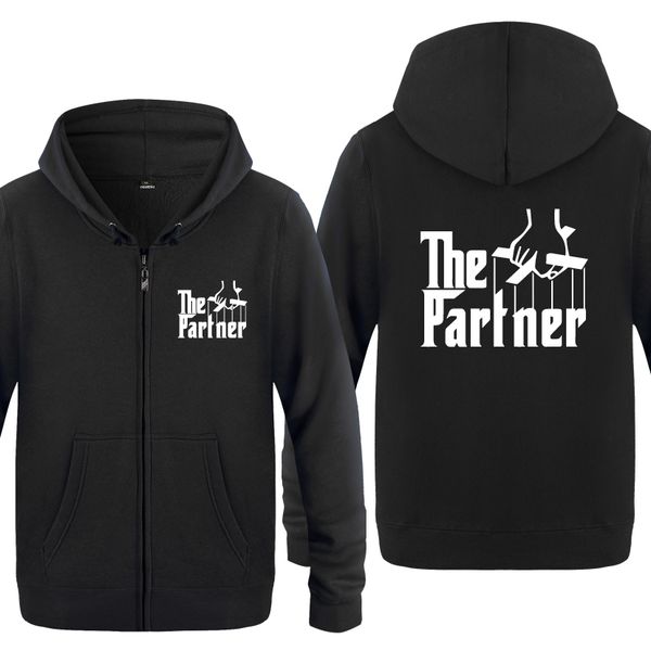 

the partner creative novelty hoodies men 2018 men's fleece zipper cardigans hooded sweatshirts
