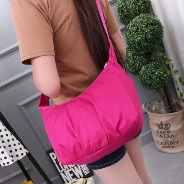 

casual women's nylon waterproof sling shoulder bag large capacity crossbody bag